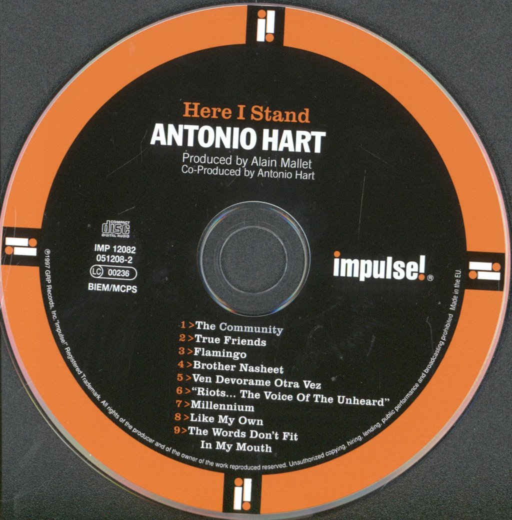 Antonio Hart - Here I Stand - Cd