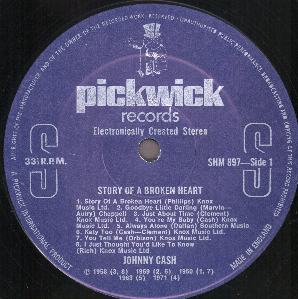 Johnny Cash - Story Of A Broken Heart - Lp