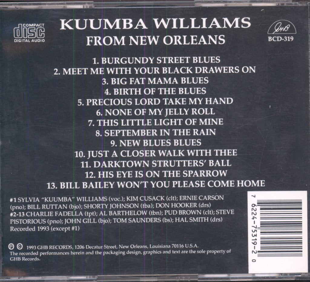Sylvia Kuumba Williams - From New Orleans - Cd