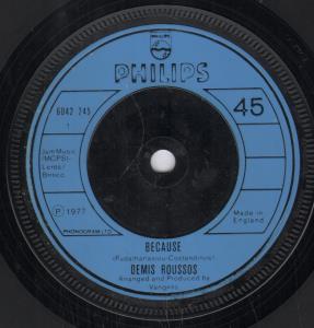 Demis Roussos - Because - 7 Inch