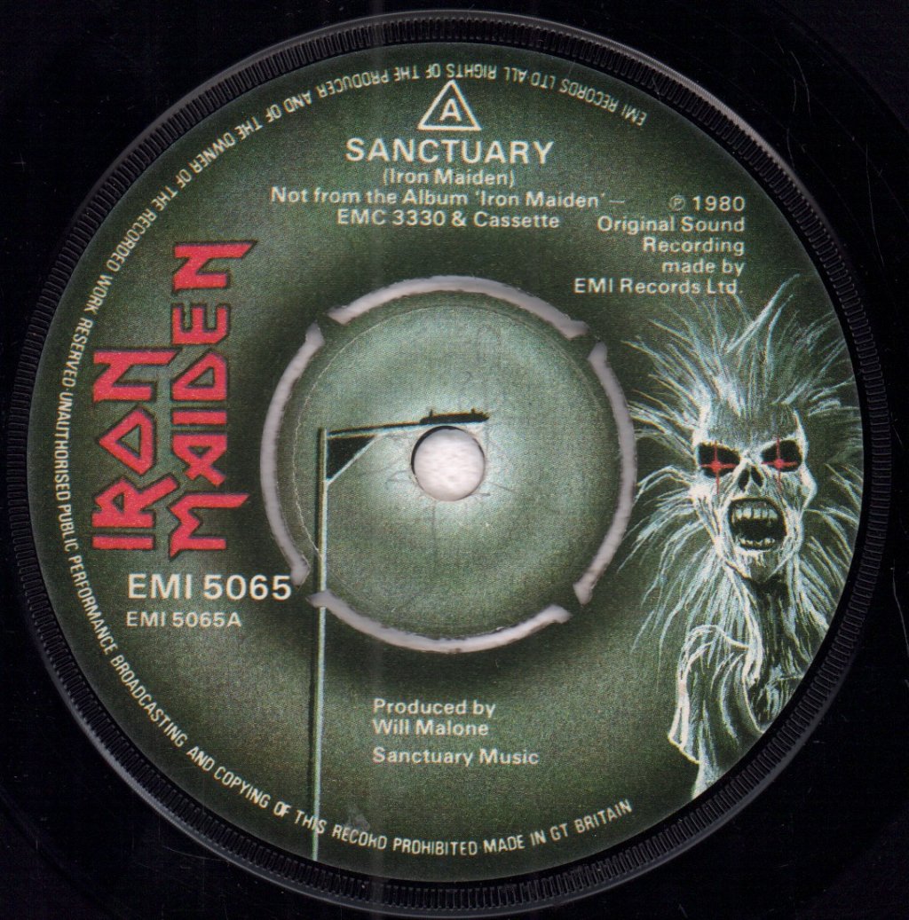 Iron Maiden - Sanctuary - 7 Inch