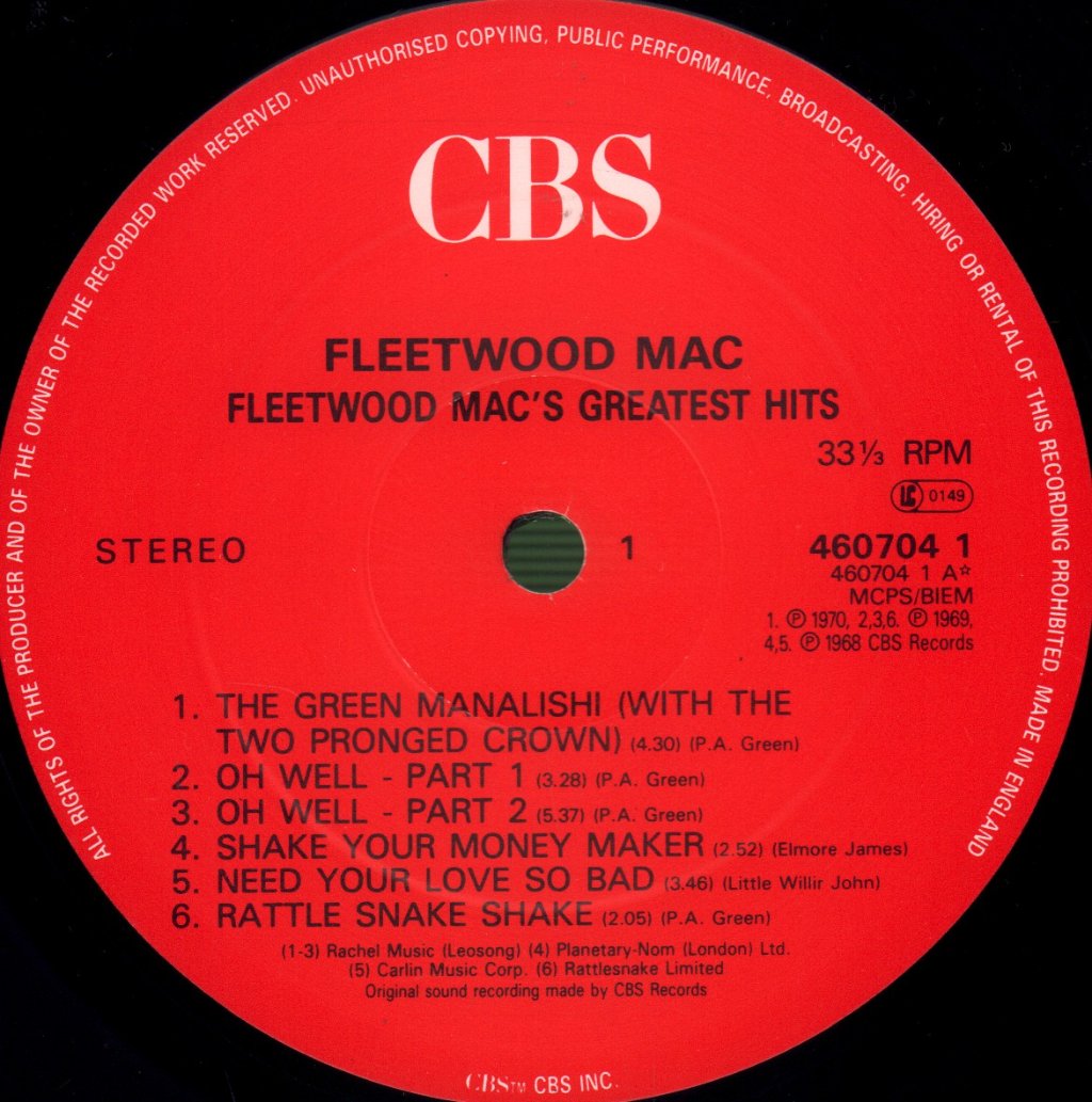 Fleetwood Mac - Greatest Hits - Lp