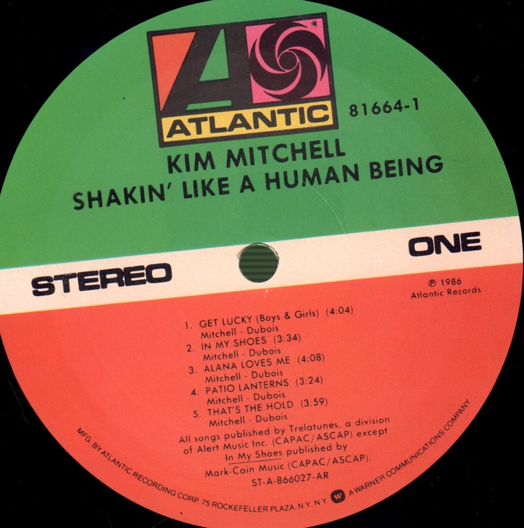 Kim Mitchell - Shakin' Like A Human Being - Lp