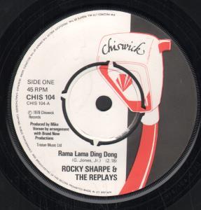 Rocky Sharpe And The Replays - Rama Lama Ding Dong - 7 Inch