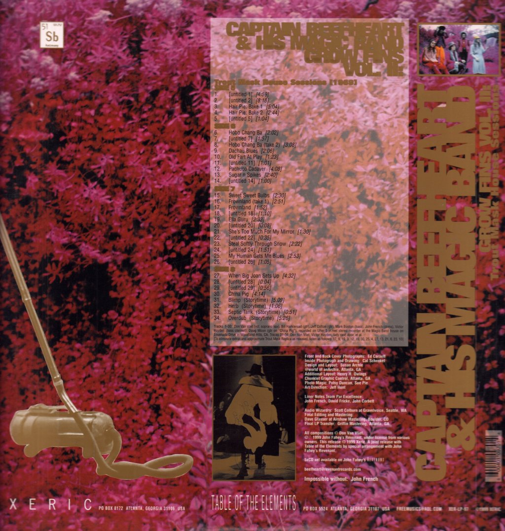 Captain Beefheart And His Magic Band - Grow Fins Vol Ii Trout Mask House Sessions - Double Lp