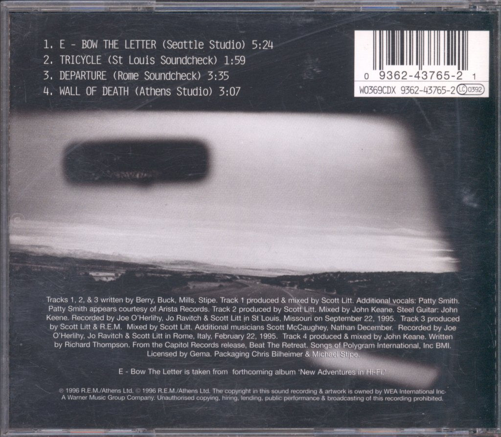 R.E.M. - E - Bow The Letter - Cd