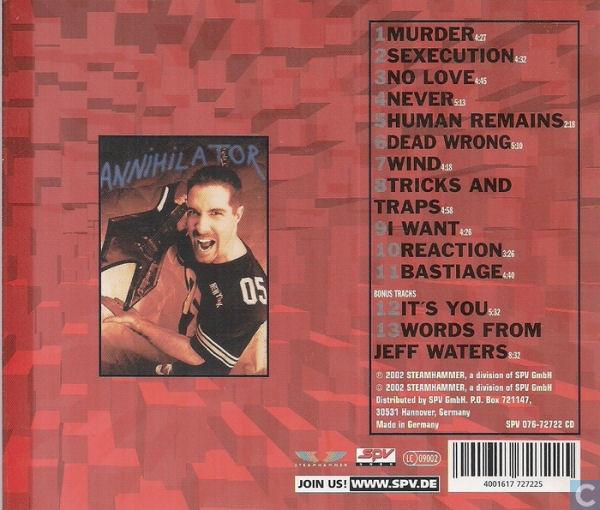 Annihilator - Remains - Cd