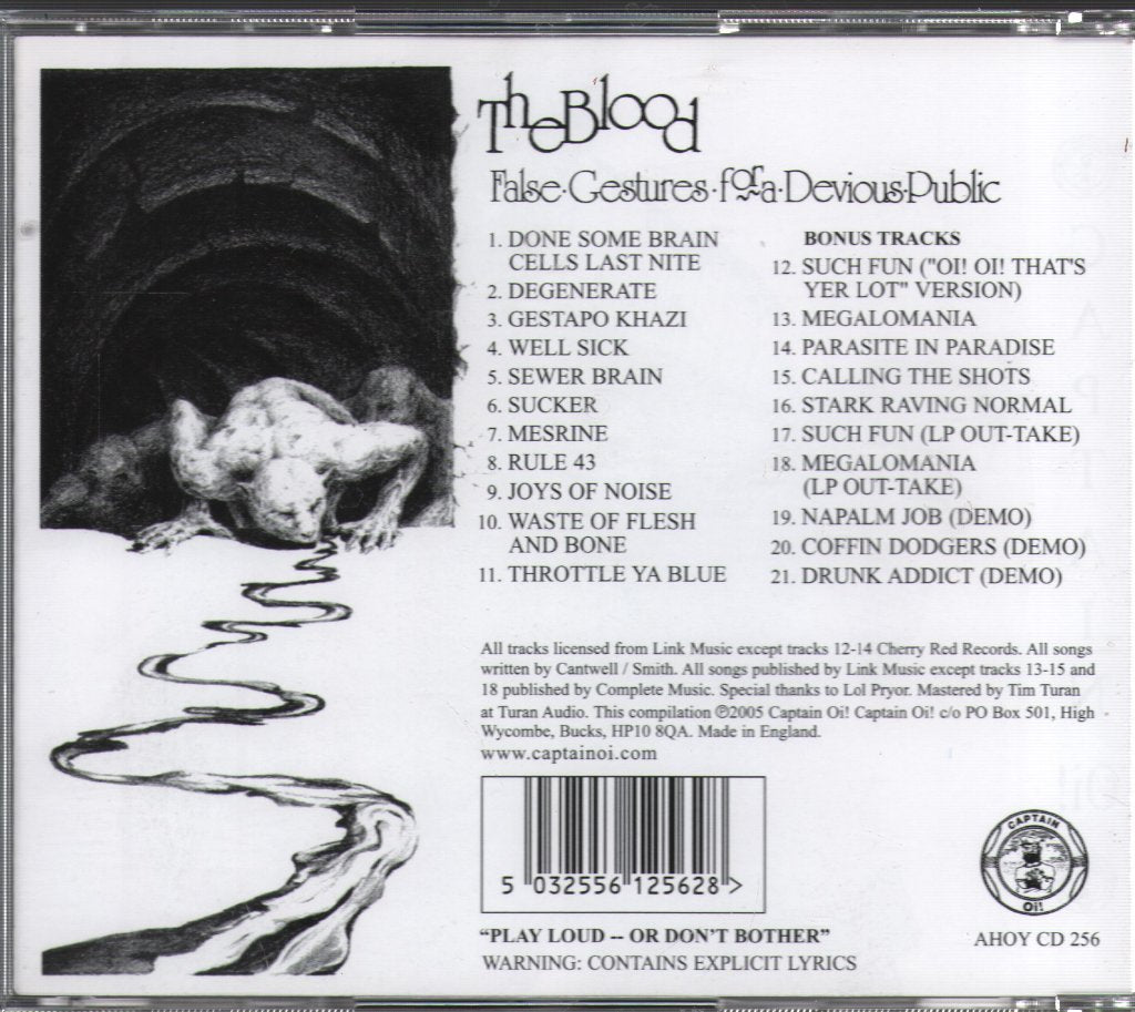 The Blood - False Gestures For A Devious Public - Cd