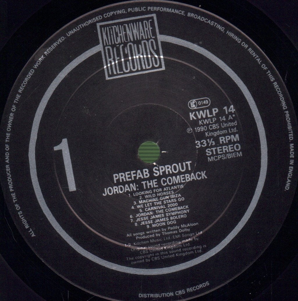 Prefab Sprout - Jordan: The Comeback - Lp