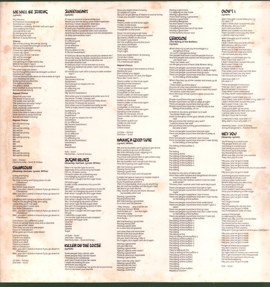 Thin Lizzy - Chinatown - Lp