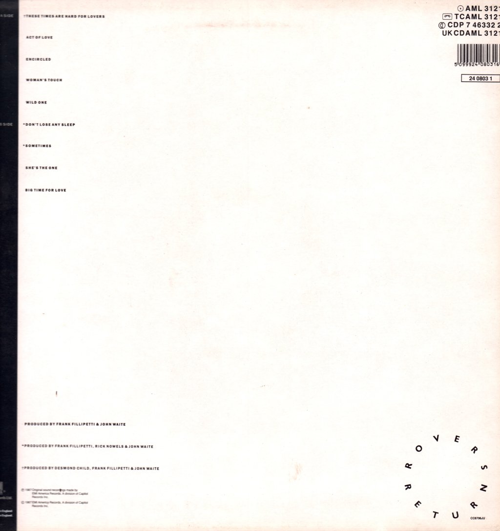 John Waite - Rover's Return - Lp