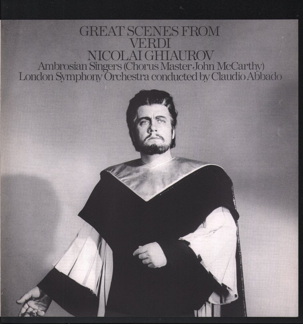Nicolai Ghiaurov / Ambrosian Singers / London Symphony Orchestra / Claudio Abbado - Great Scenes From Verdi - Lp