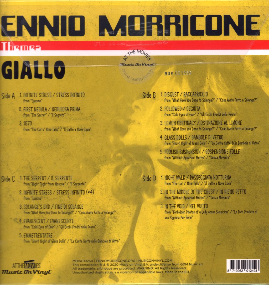 Ennio Morricone - Giallo - Double Lp