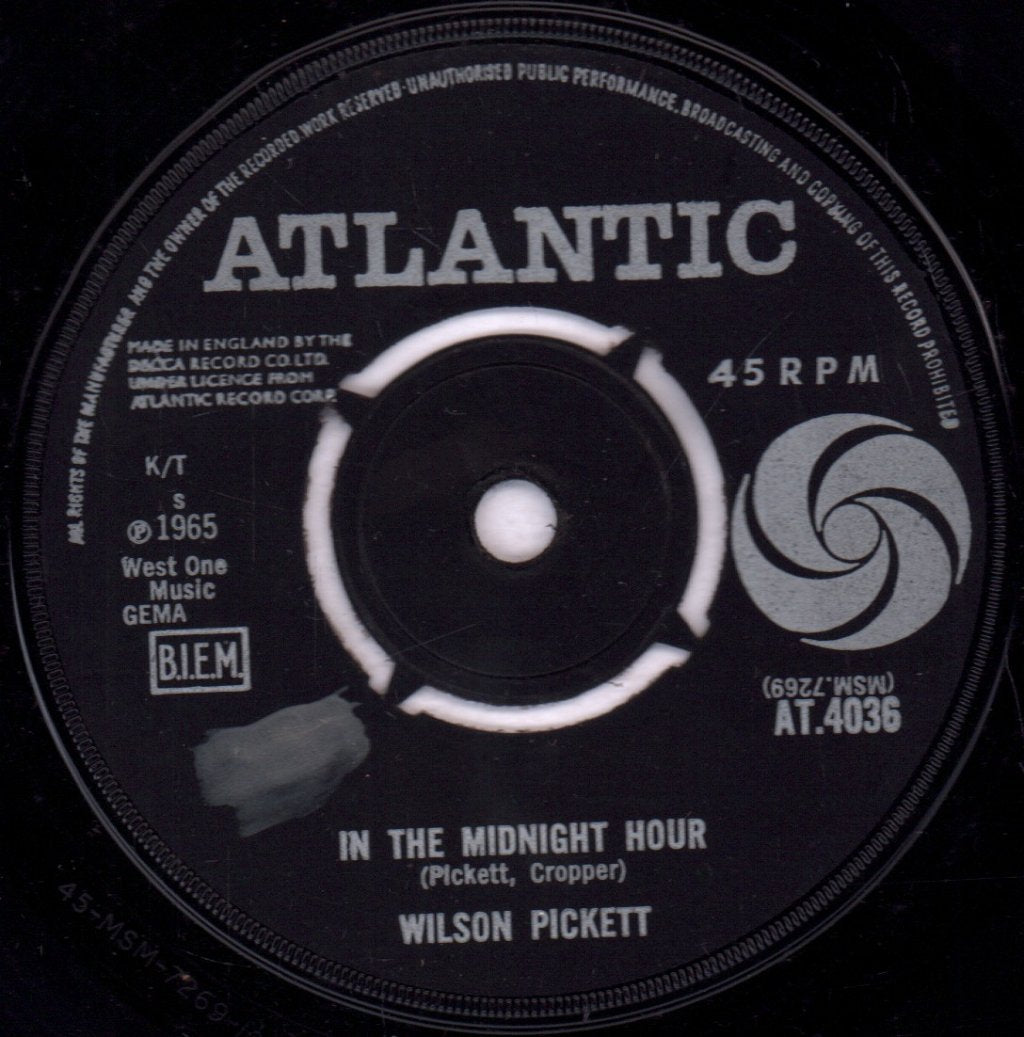 Wilson Pickett - In The Midnight Hour - 7 Inch