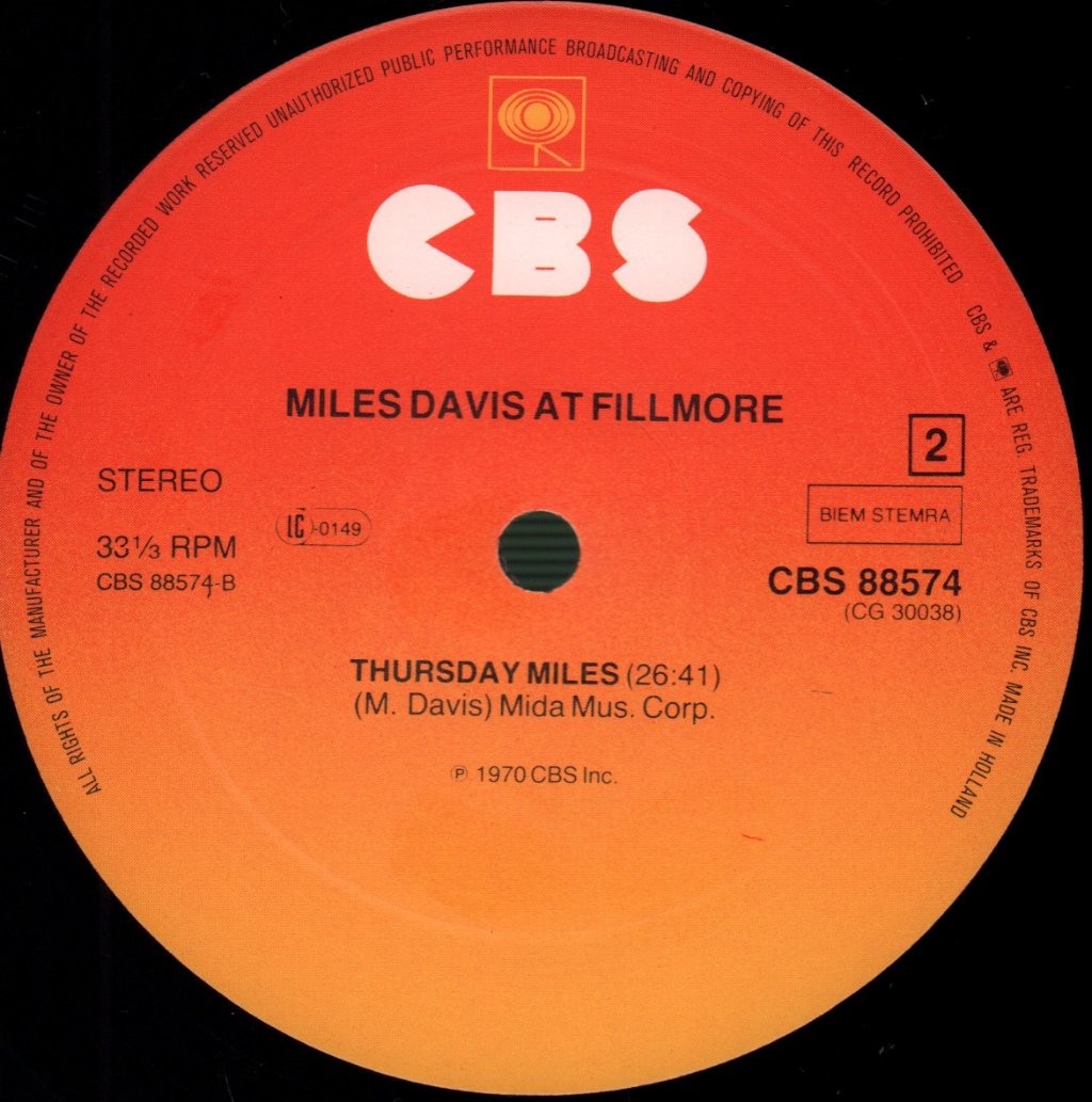 Miles Davis - Miles Davis At Fillmore - Double Lp