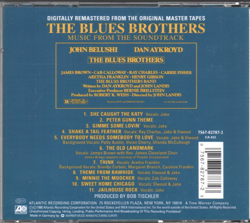 Blues Brothers - Blues Brothers (Music From The Soundtrack) - Cd