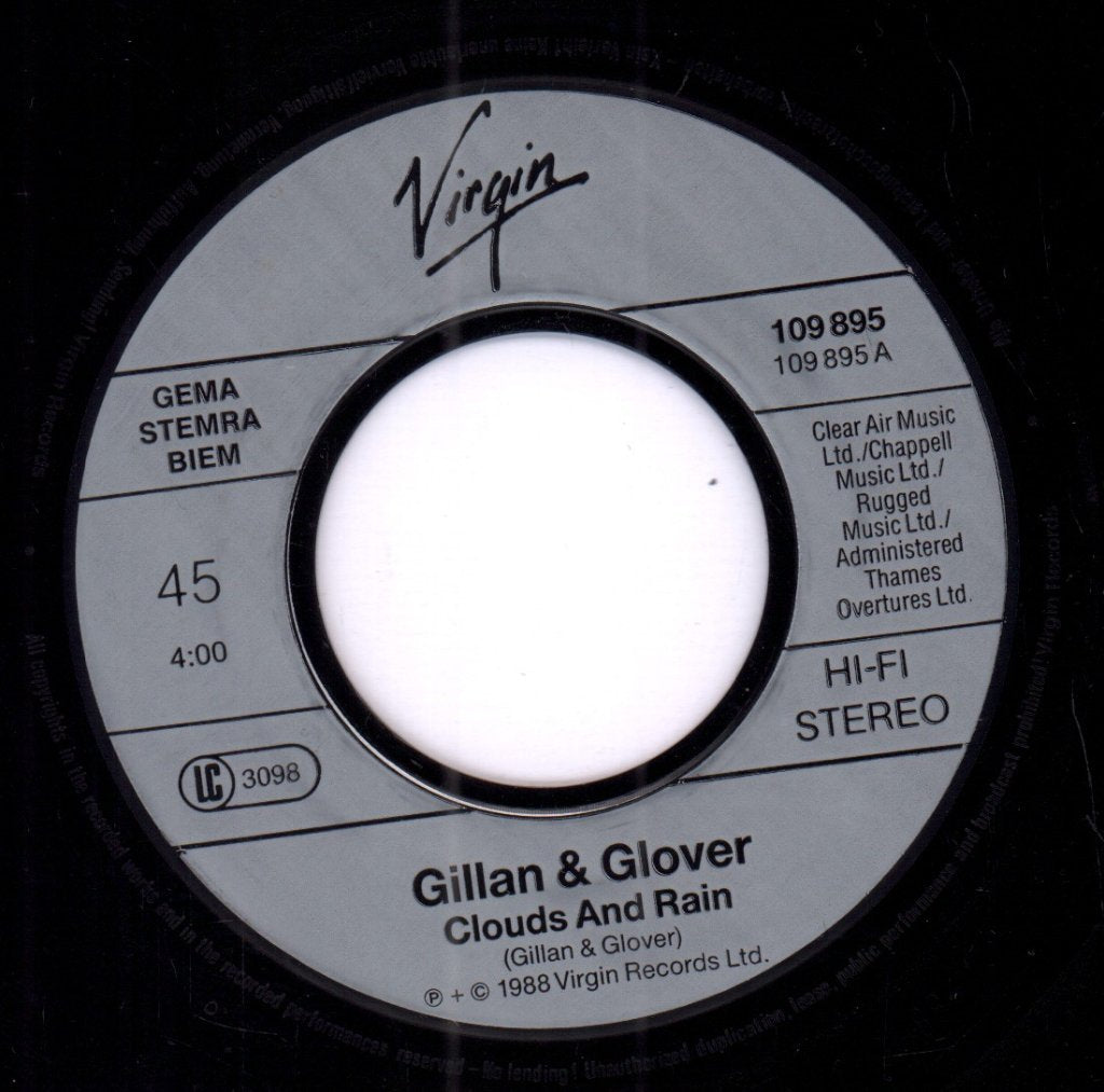 Gillan And Glover - Clouds And Rain - 7 Inch