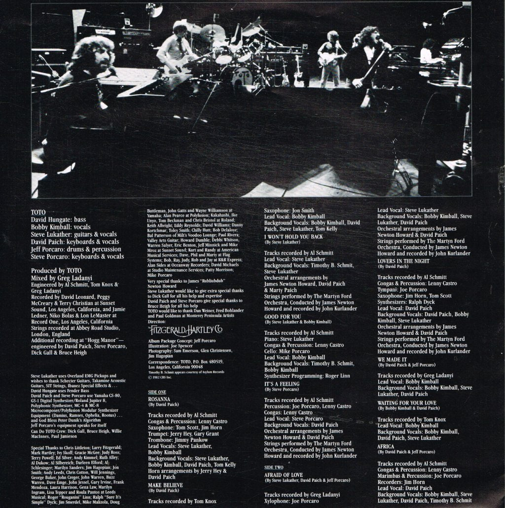 Toto - Iv - Lp