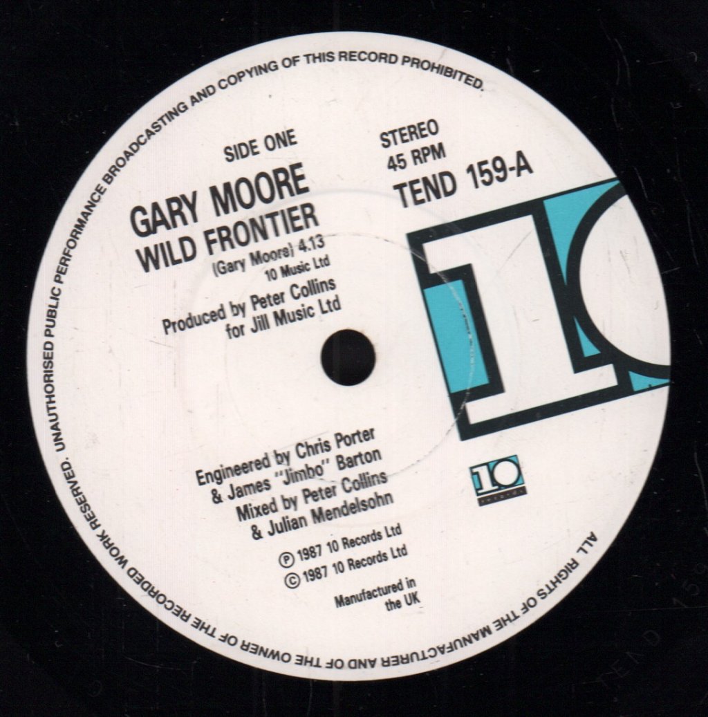 Gary Moore - Wild Frontier - Double 7 Inch