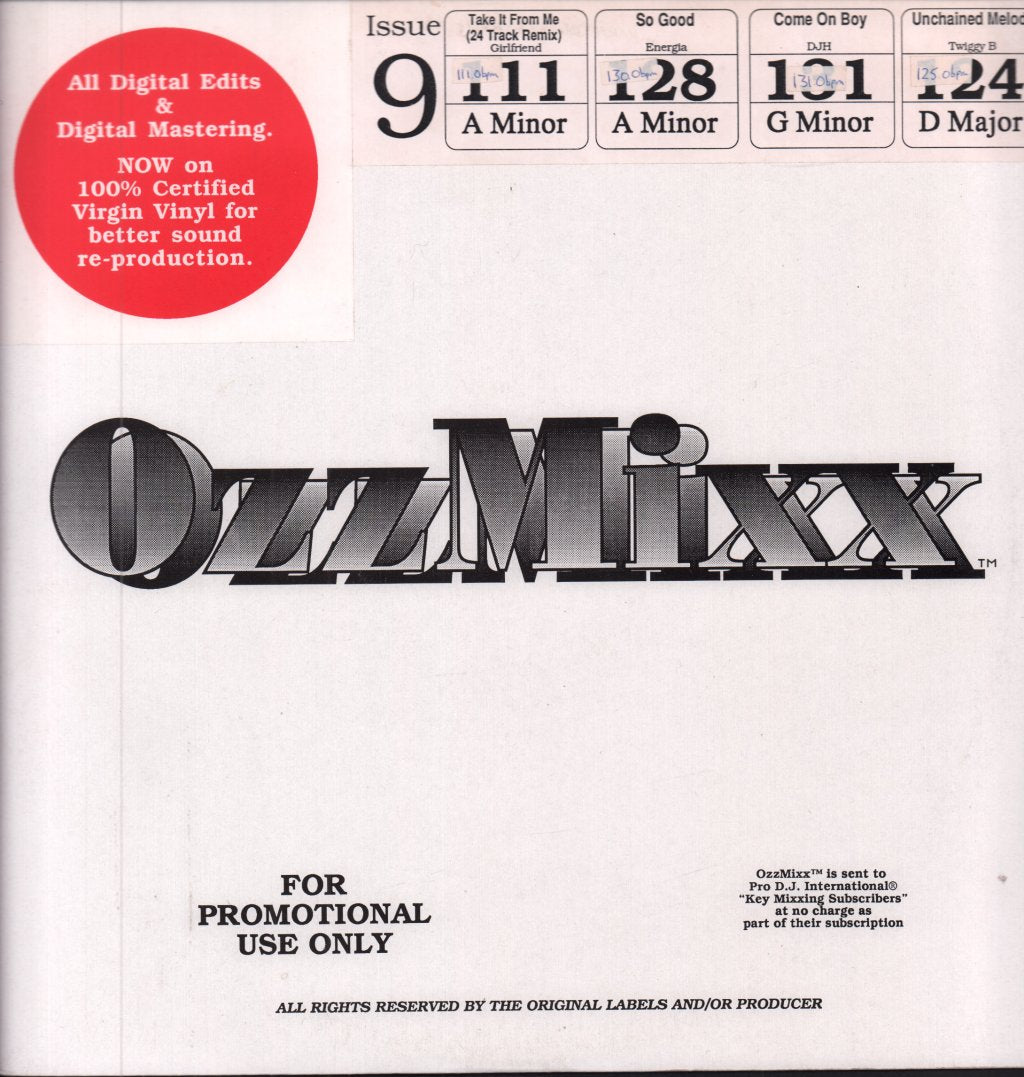 Various Artists - OzzMixx 9 - 12 Inch