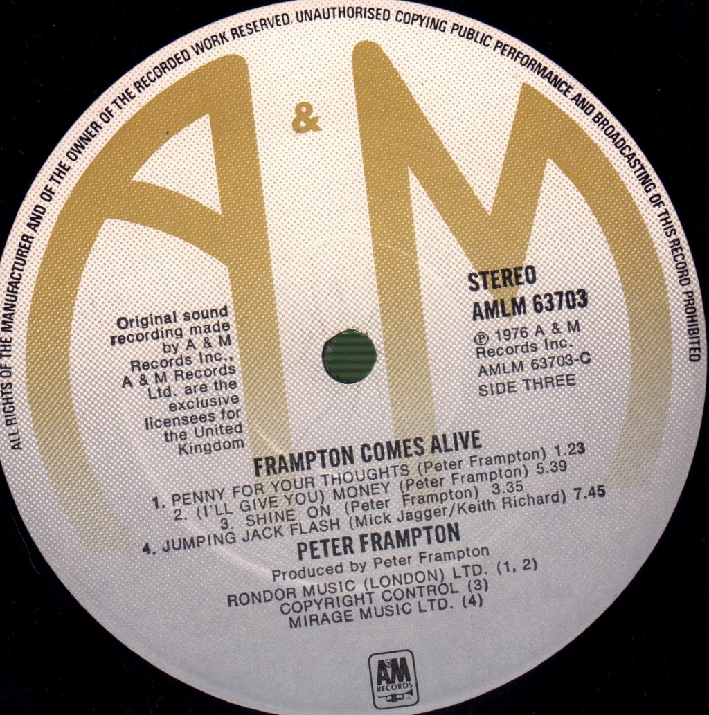 Peter Frampton - Frampton Comes Alive - Double Lp