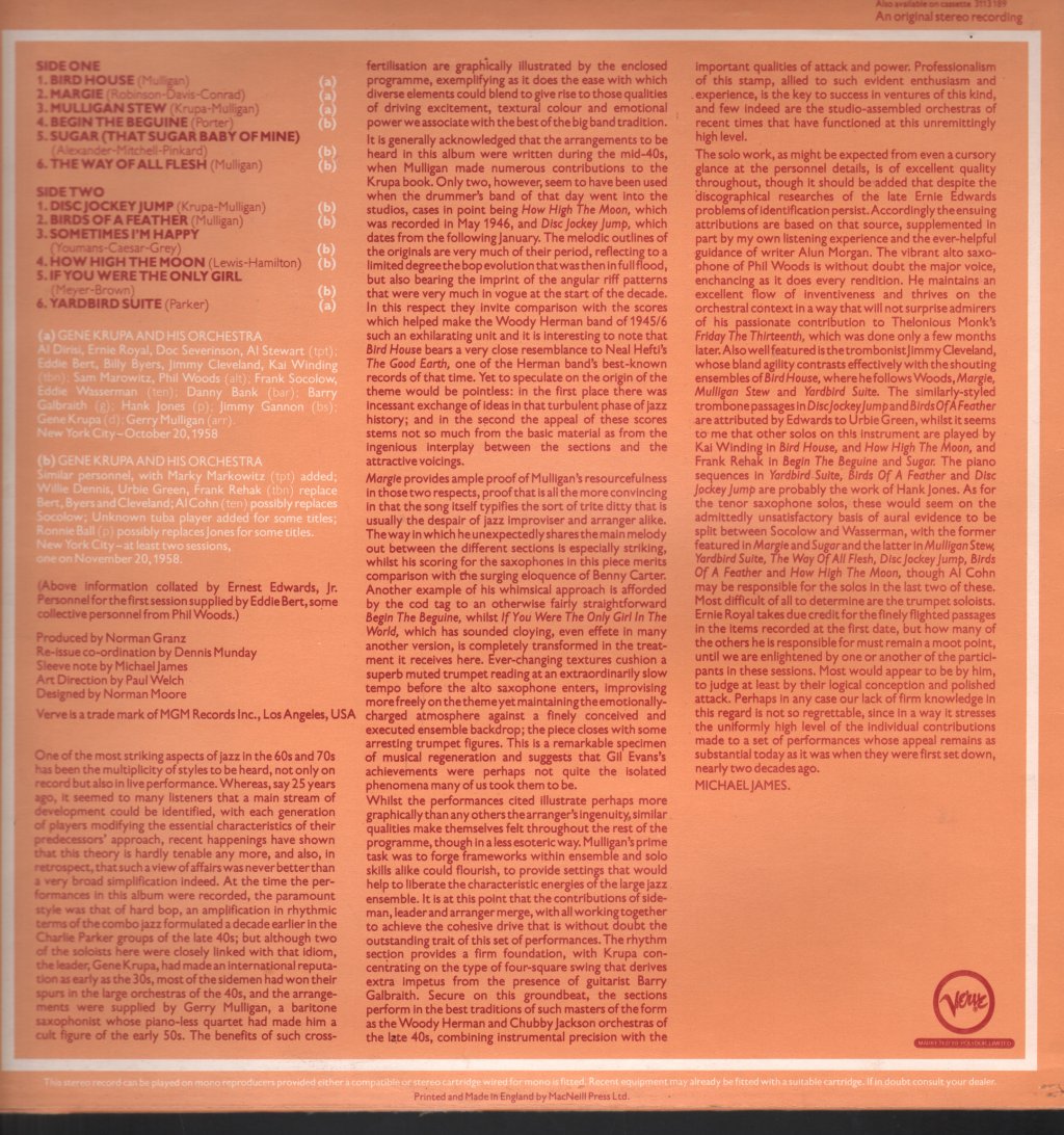 Gene Krupa - Second Big Band Sound Of - Lp