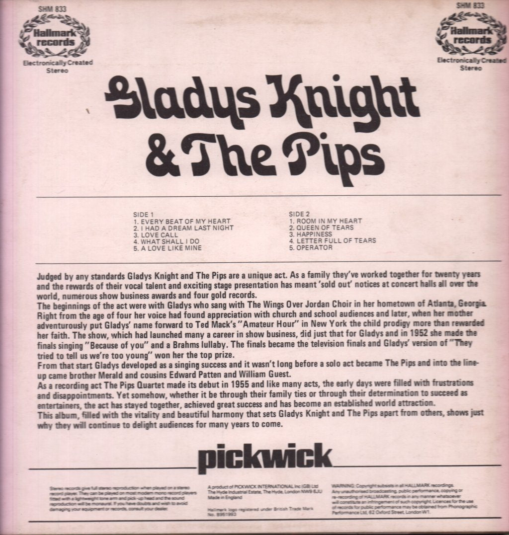 Gladys Knight And The Pips - Gladys Knight And The Pips - Lp