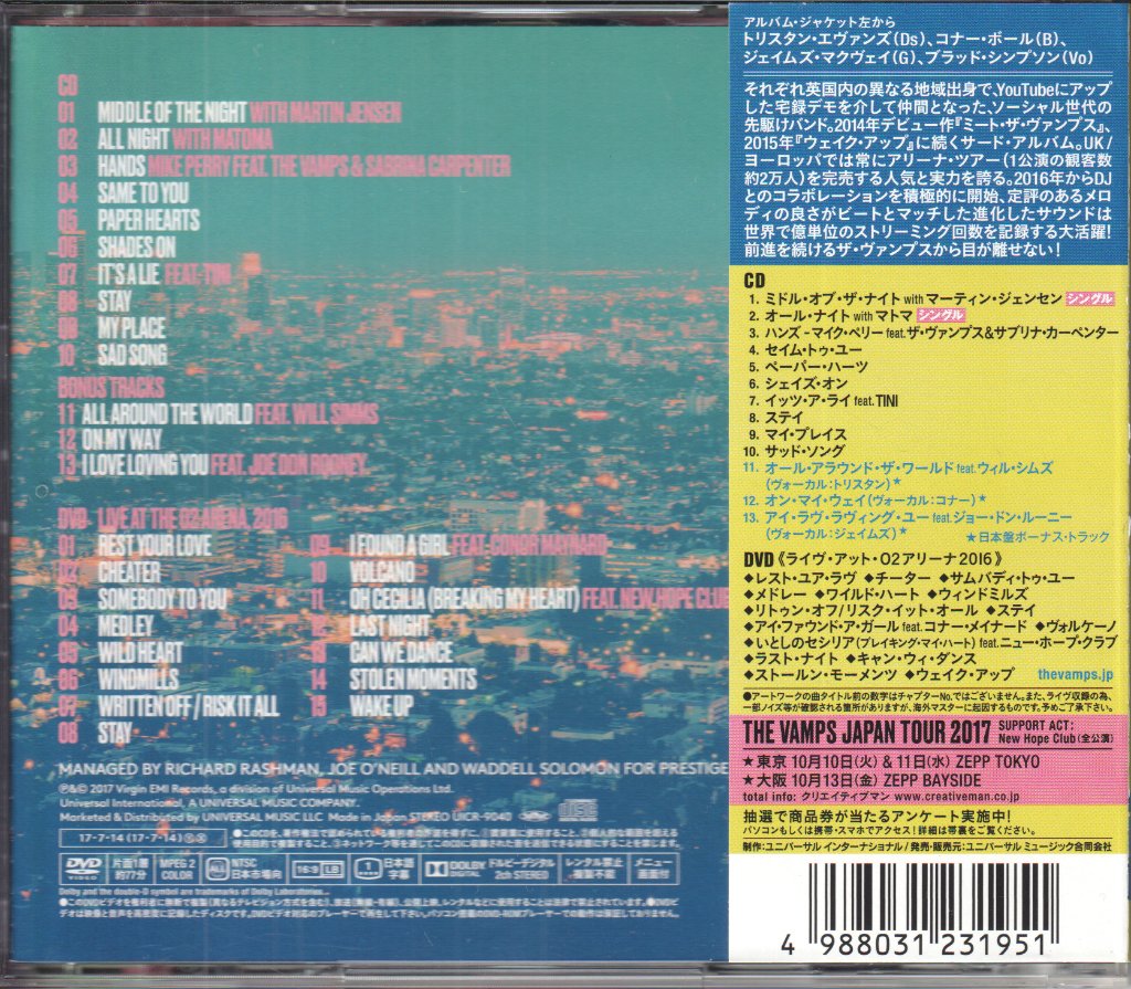 Vamps (Pop/Rock Group) - Night & Day Night Edition - Cd/Dvd