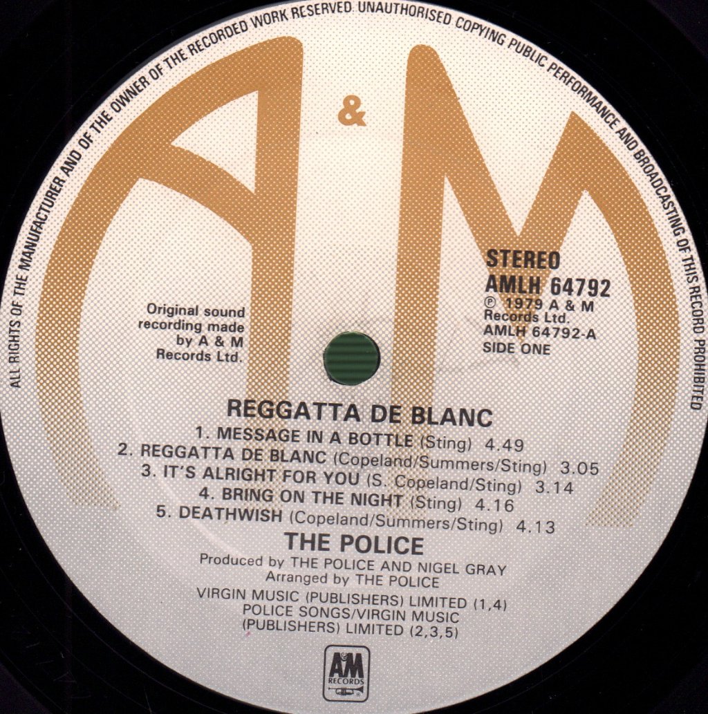 Police - Reggatta De Blanc - Lp