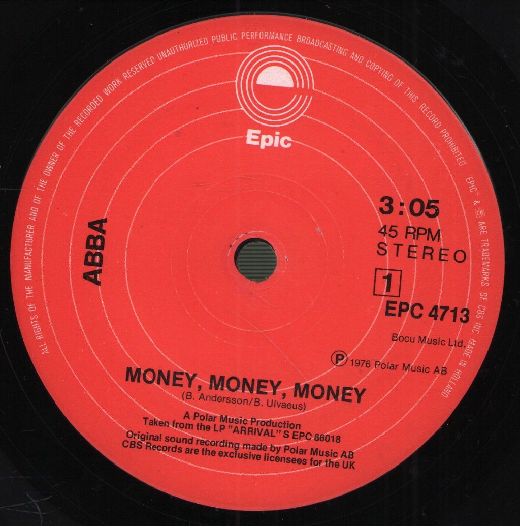 ABBA - Money, Money, Money - 7 Inch