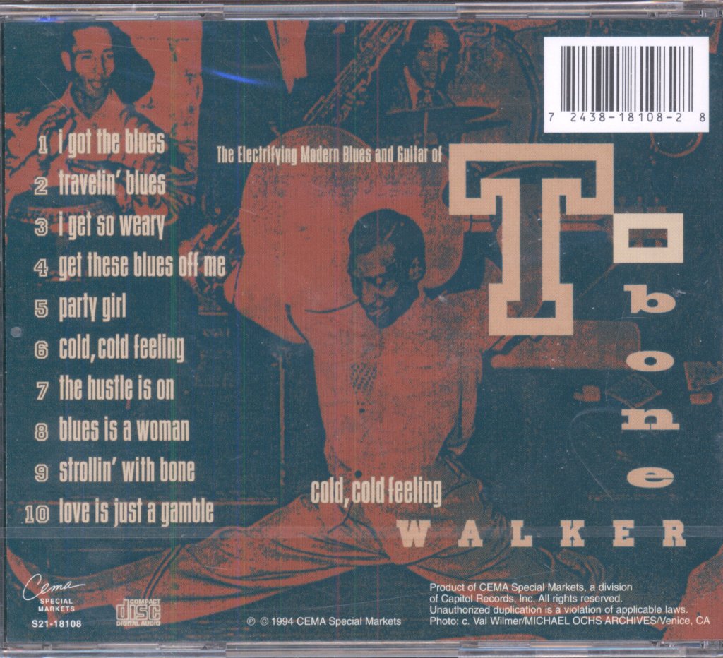 T-Bone Walker - Electrifying Modern Blues And Guitar Of T-Bone Walker: Cold, Cold Feeling - Cd
