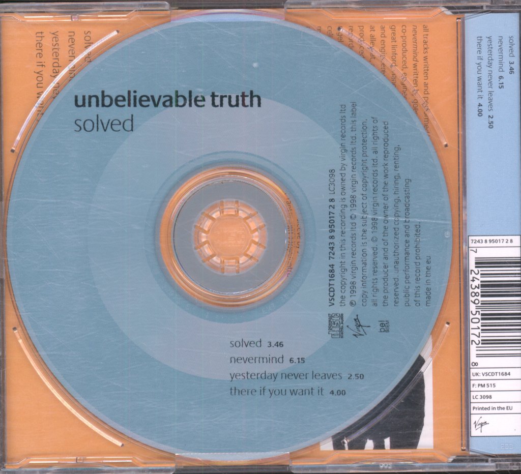 Unbelievable Truth - Solved - Cd