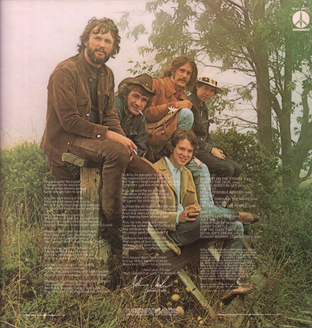 Kris Kristofferson - Me And Bobby Mcgee - Lp