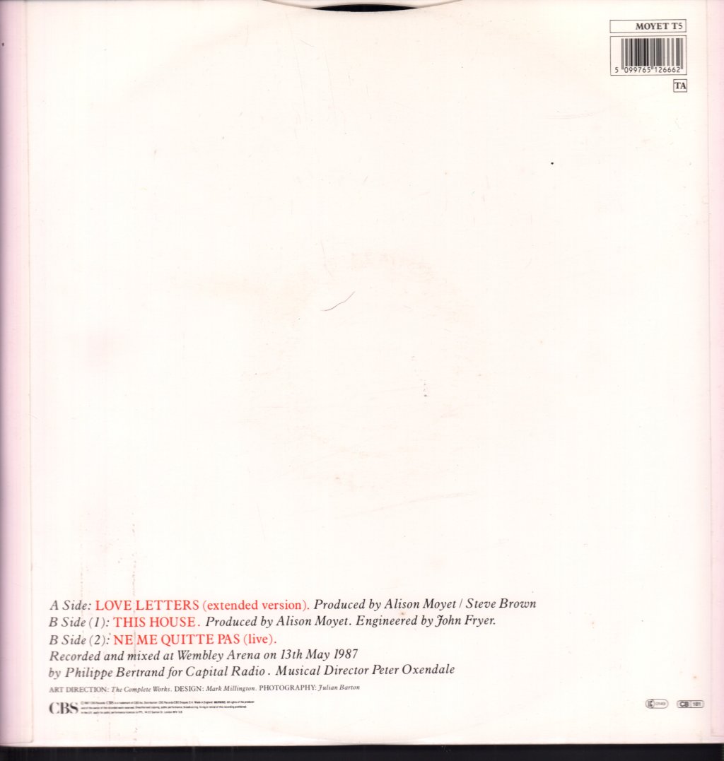 Alison Moyet - Love Letters - 12 Inch