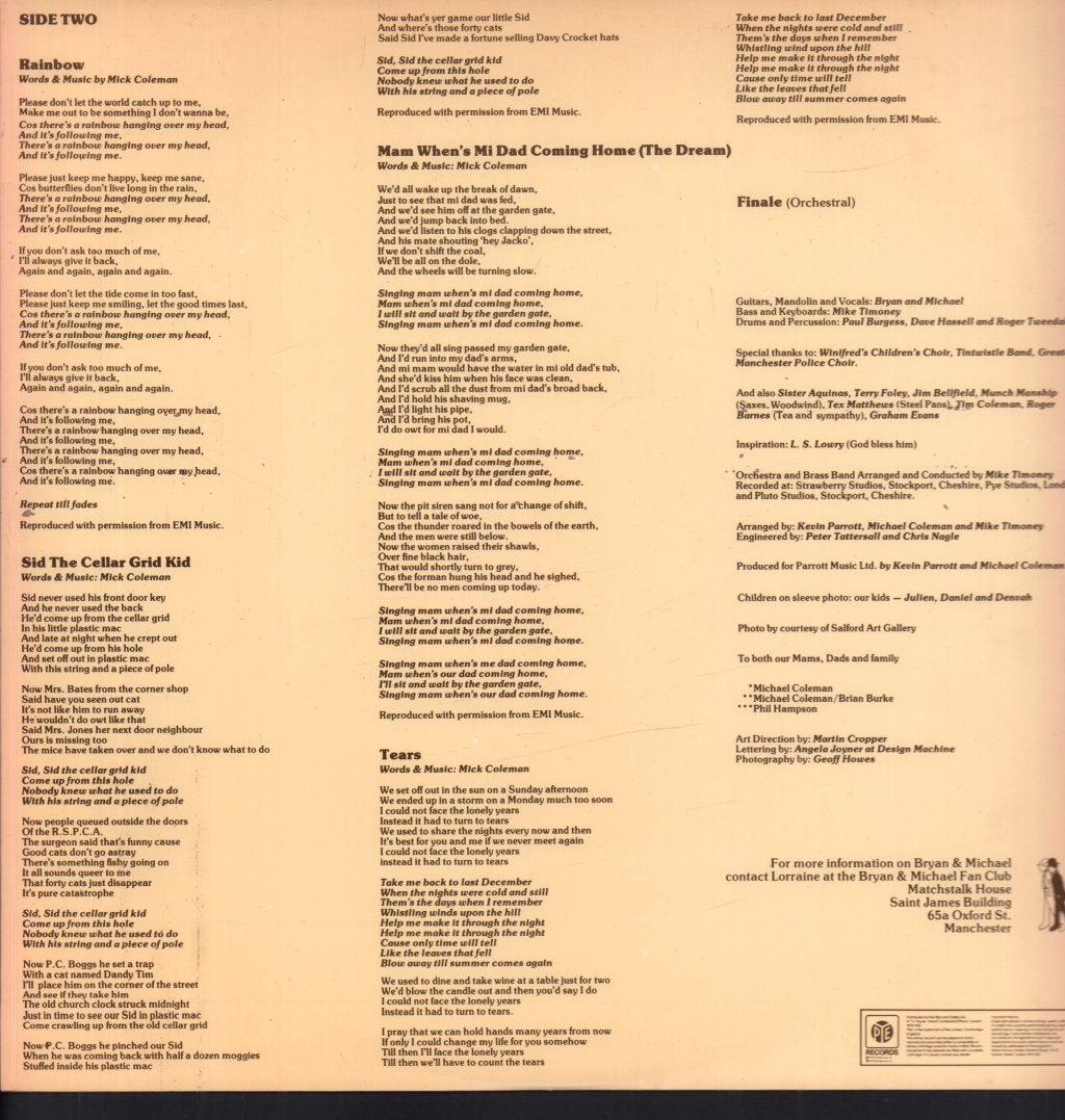 Brian And Michael - Matchstalk Men - Lp