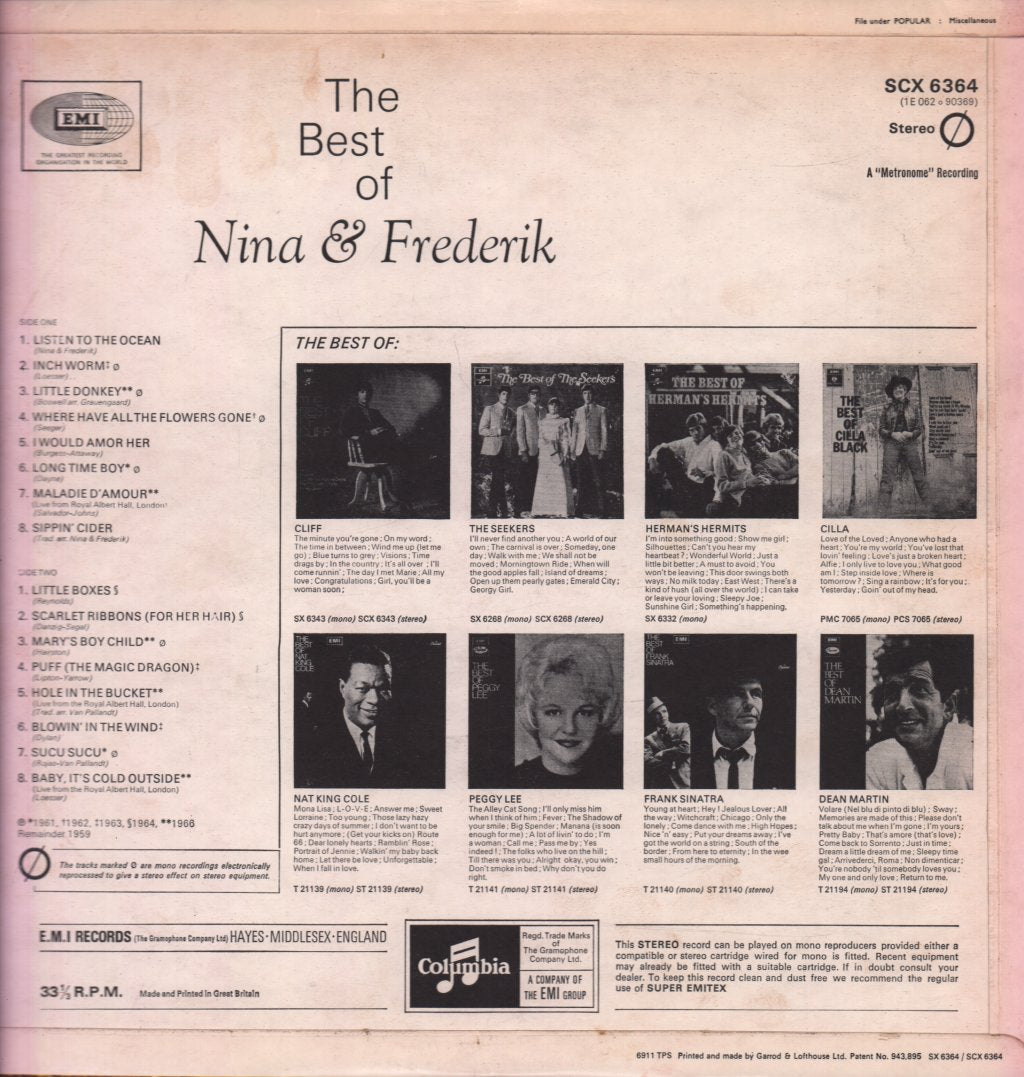 Nina And Frederik - Best Of - Lp