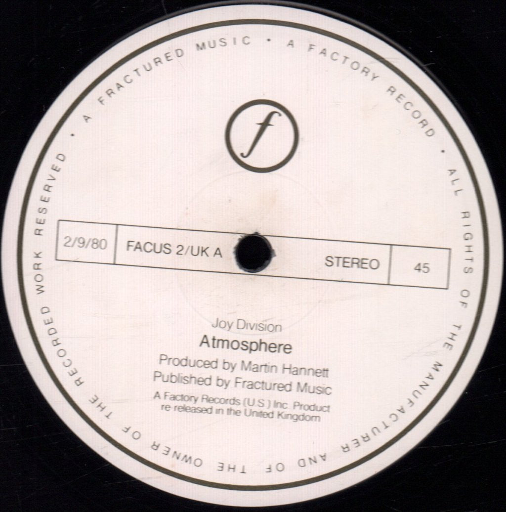 Joy Division - Atmosphere - 12 Inch – Vinyl Tap