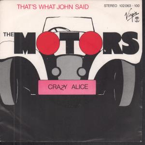 Motors - That's What John Said - 7 Inch