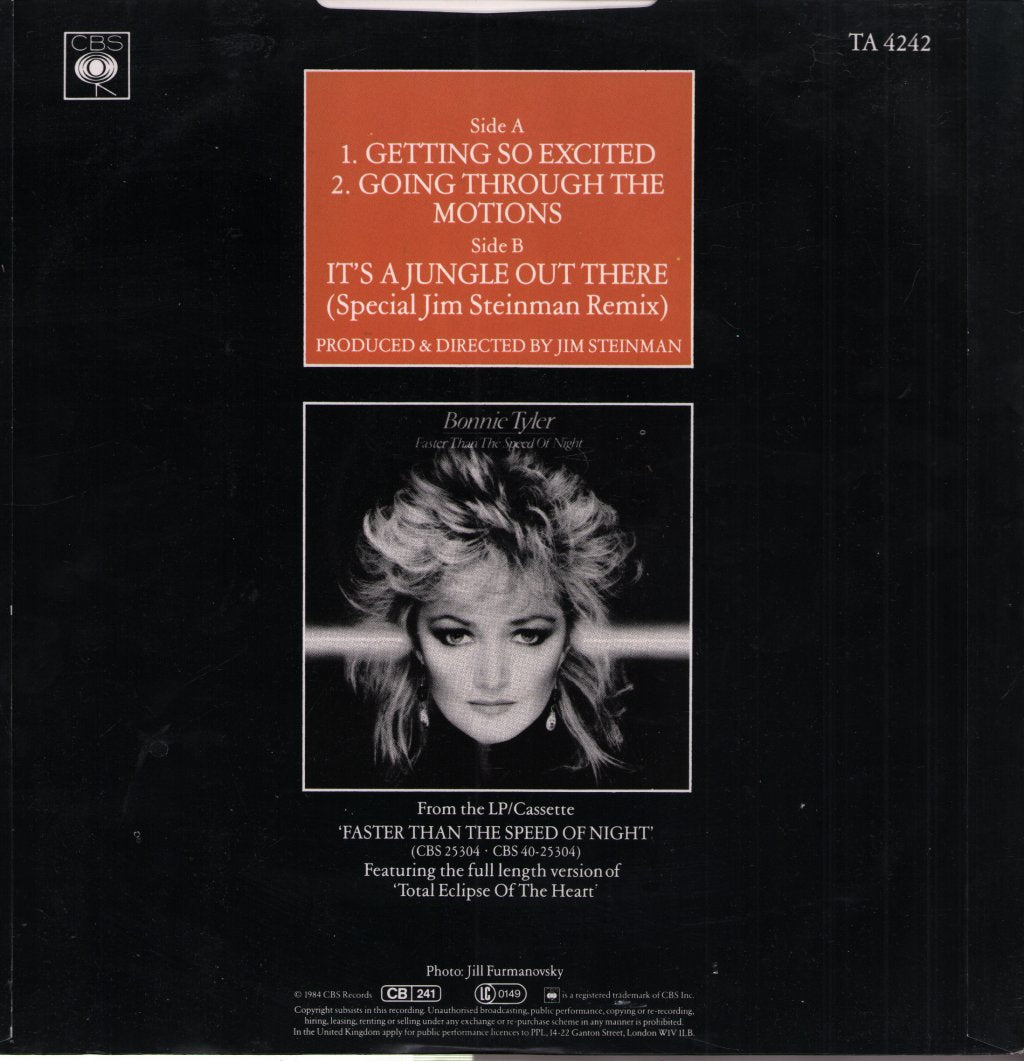 Bonnie Tyler - Getting So Excited - 12 Inch