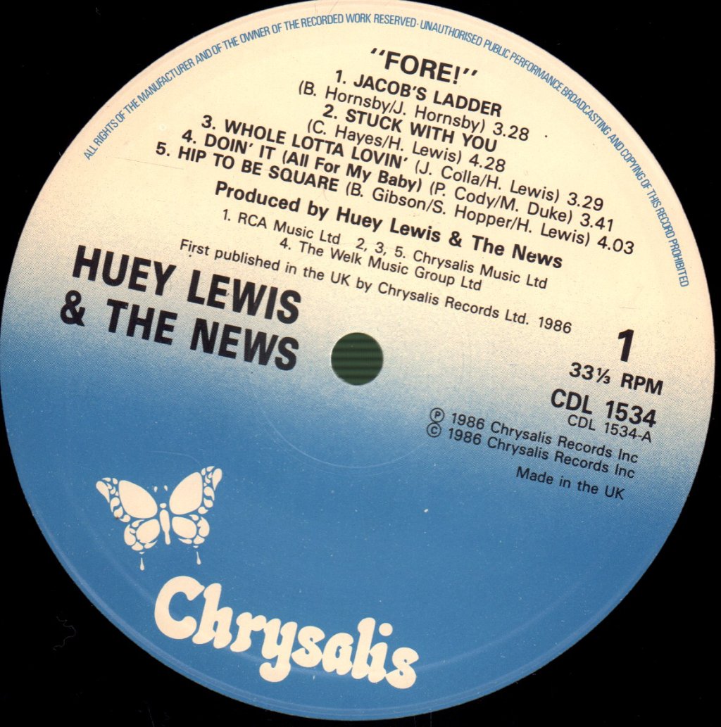 Huey Lewis And The News - Fore - Lp