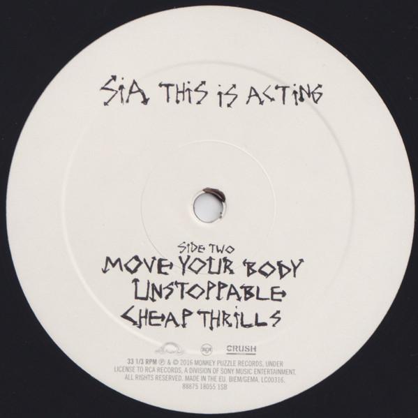 Sia - This Is Acting - Lp