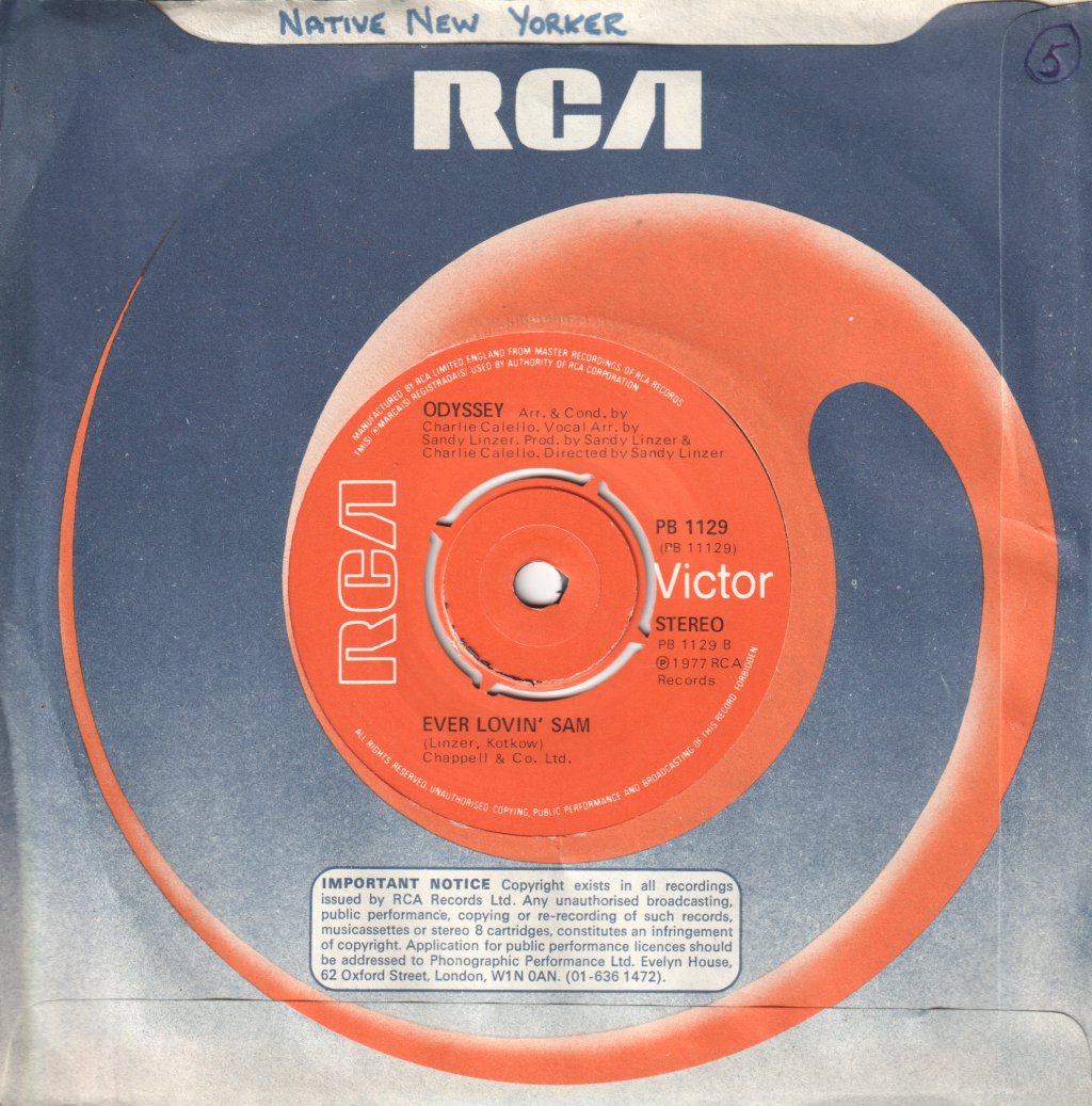 Odyssey (Disco Group) - Native New Yorker - 7 Inch