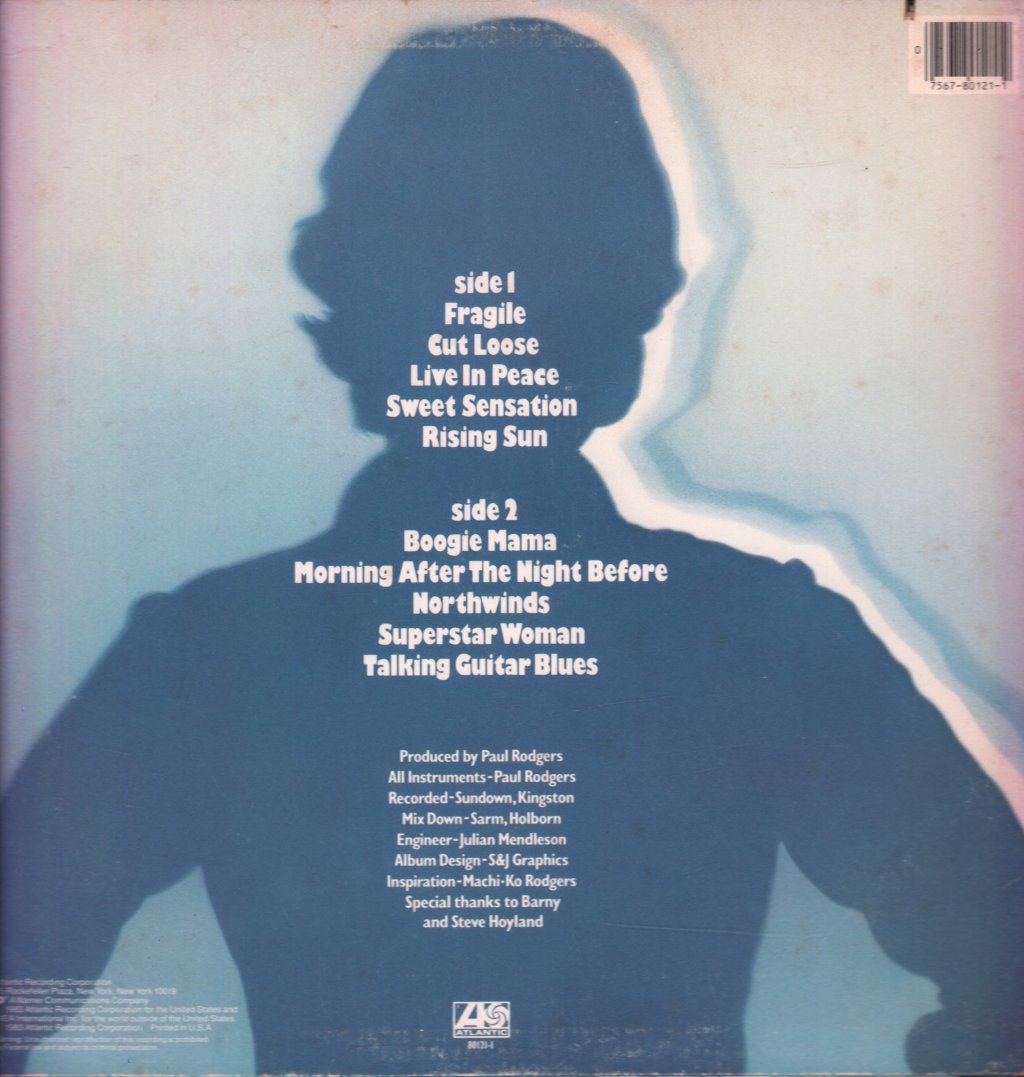 Paul Rodgers - Cut Loose - Lp