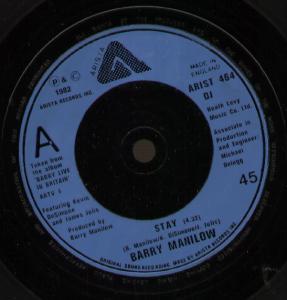 Barry Manilow - Stay - 7 Inch