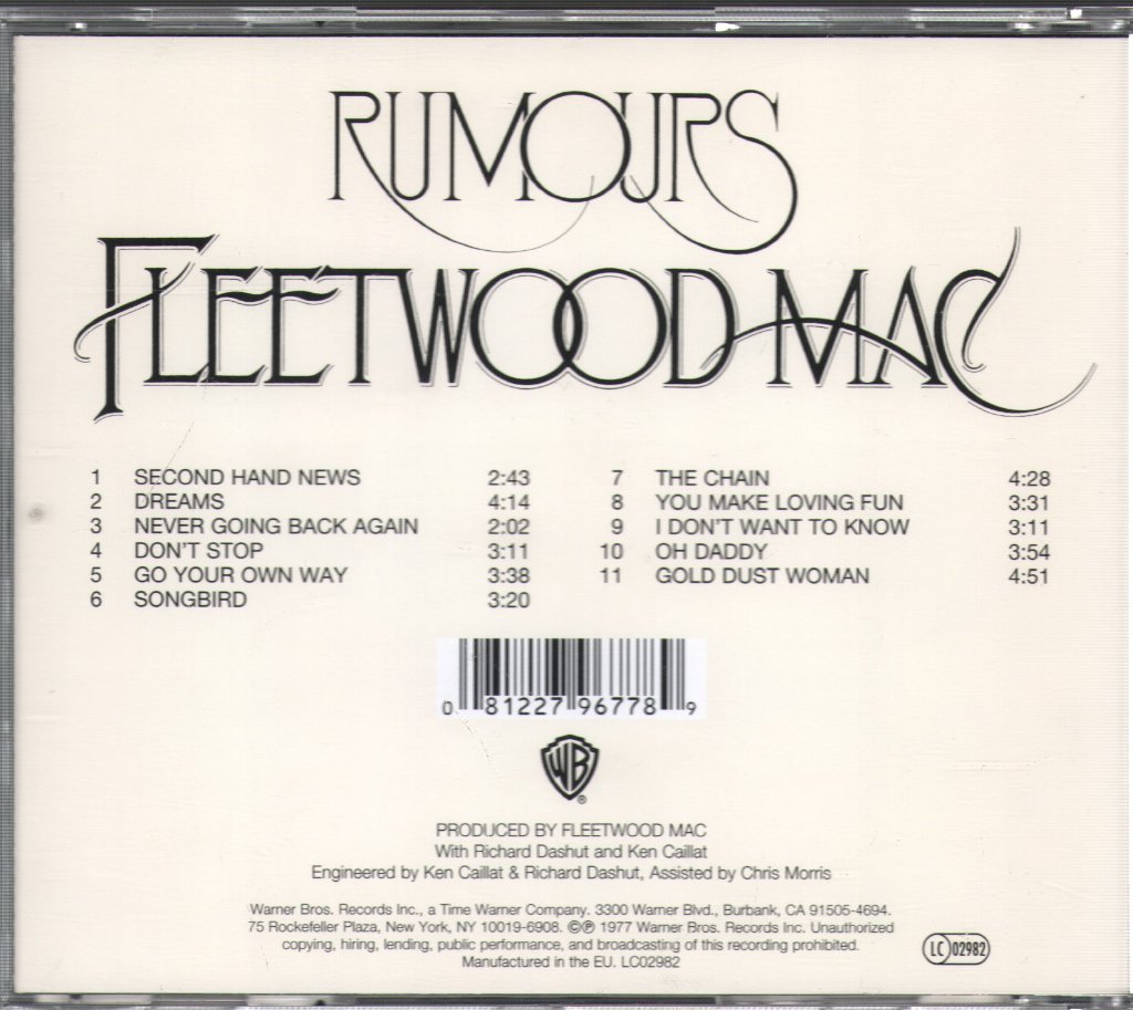 Fleetwood Mac - Rumours - Cd