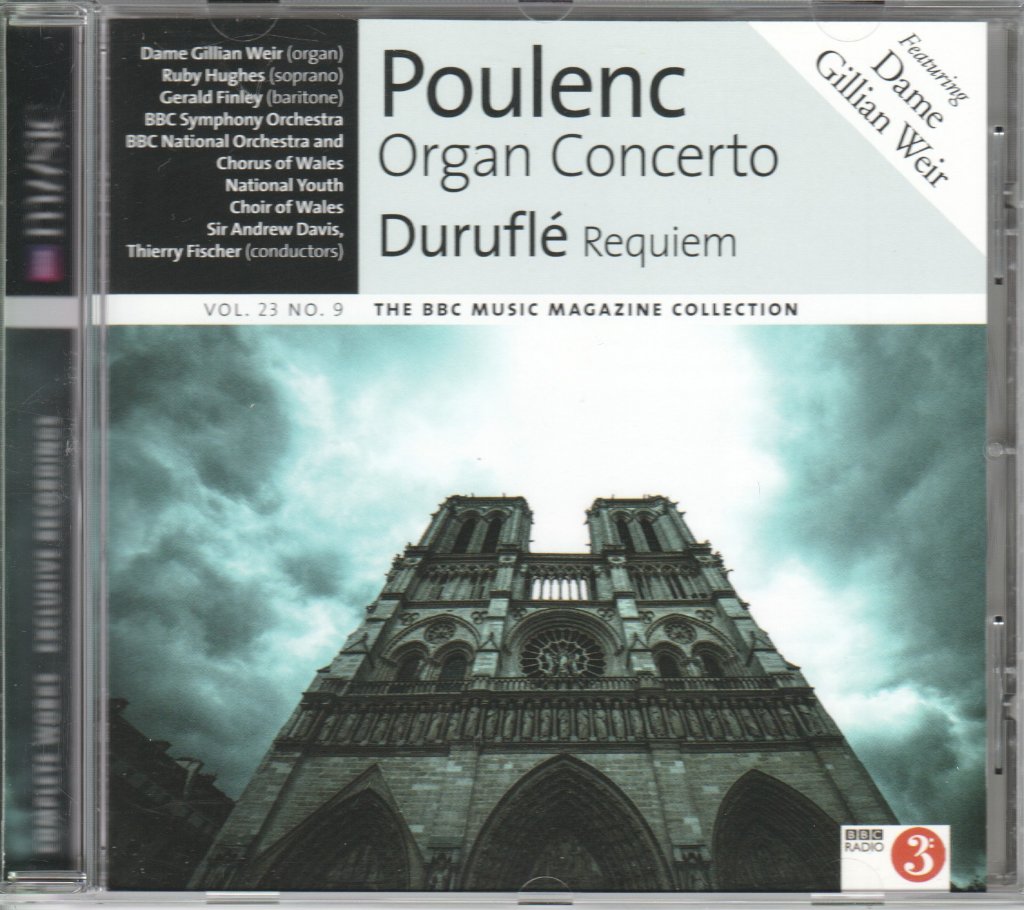 Francis Poulenc / Maurice Duruflé / Gillian Weir - Organ Concerto / Requiem (Vol. 23 No. 9) - Cd