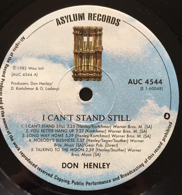 Don Henley - I Can't Stand Still - Lp
