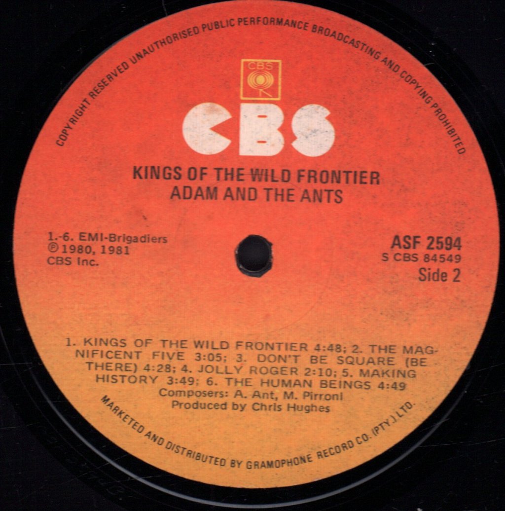 Adam And The Ants - Kings Of The Wild Frontier - Lp