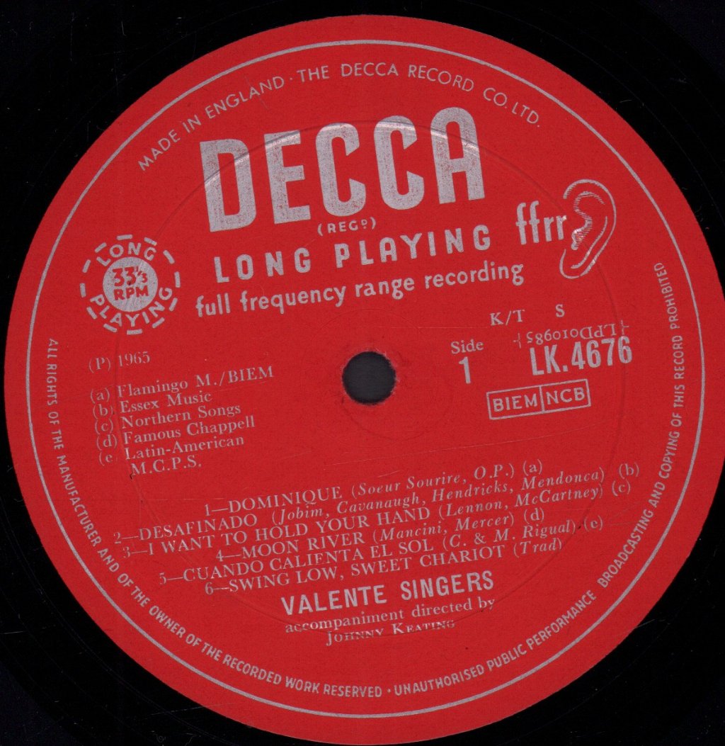 Valente Singers - Valente Singers - Lp
