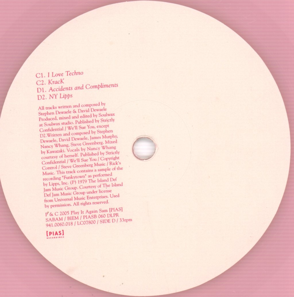 Soulwax - Nite Versions - 12 Inch